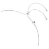 Collar Constella Crystal Pearl, cortes redondos, blanco, chapado en rodio
