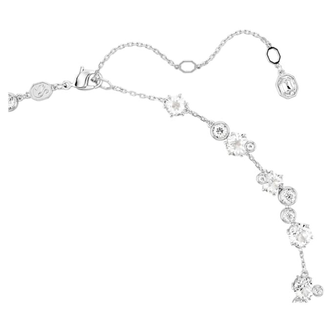 Collar Constella de corte redondo, blanco, chapado en rodio Collar Constella de corte redondo, blanco, chapado en rodio