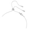 Collar Constella Y con perlas de cristal, cortes redondos, blanco, chapado en rodio Collar Constella Y con perlas de cristal, cortes redondos, blanco, chapado en rodio