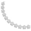 Collar de Ariana Grande x Swarovski: corte redondo, flor, blanco, chapado en rodio