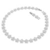 Collar de Ariana Grande x Swarovski: corte redondo, flor, blanco, chapado en rodio