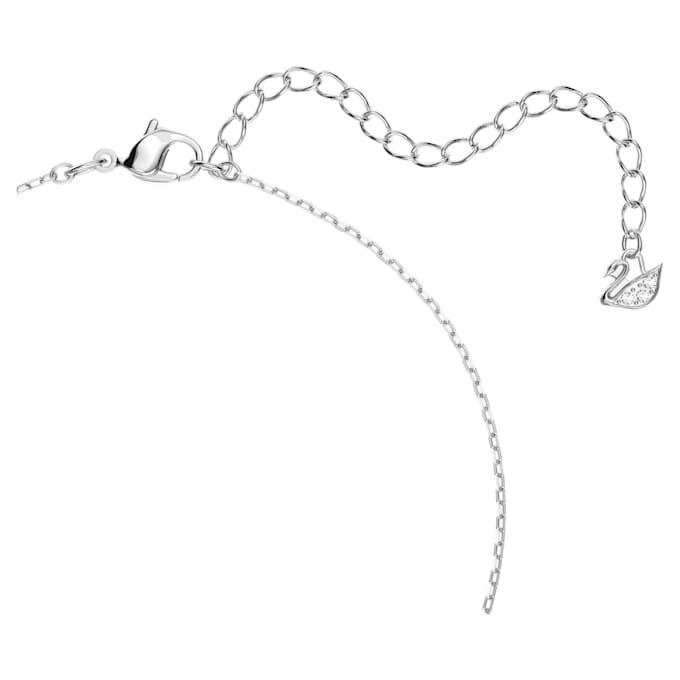 Collar de cisne «Dancing Swan», blanco, chapado en rodio Collar de cisne «Dancing Swan», blanco, chapado en rodio