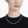 Collar Eternity Tennis con diamantes cultivados en laboratorio, 7 Ct Tw, forma redonda, oro blanco de 14K Collar Eternity Tennis con diamantes cultivados en laboratorio, 7 Ct Tw, forma redonda, oro blanco de 14K