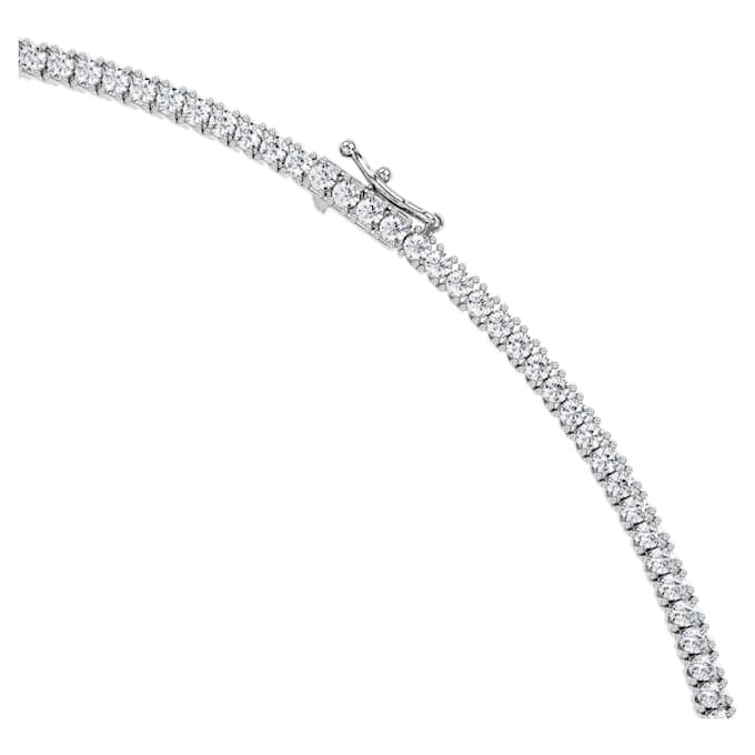 Collar Eternity Tennis con diamantes cultivados en laboratorio, 7 Ct Tw, forma redonda, oro blanco de 14K Collar Eternity Tennis con diamantes cultivados en laboratorio, 7 Ct Tw, forma redonda, oro blanco de 14K