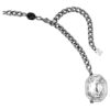 Collar «Feather» de la Colección Viena, blanco, chapado en rutenio Collar «Feather» de la Colección Viena, blanco, chapado en rutenio