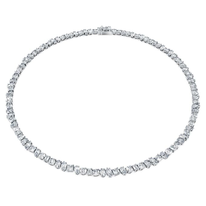 Collar «Galaxy Tennis» con diamantes cultivados en laboratorio, 47,27 Ct en total, formas mixtas, oro blanco de 18K Collar «Galaxy Tennis» con diamantes cultivados en laboratorio, 47,27 Ct en total, formas mixtas, oro blanco de 18K