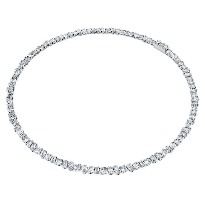 Collar «Galaxy Tennis» con diamantes cultivados en laboratorio, 47,27 Ct en total, formas mixtas, oro blanco de 18K Collar «Galaxy Tennis» con diamantes cultivados en laboratorio, 47,27 Ct en total, formas mixtas, oro blanco de 18K