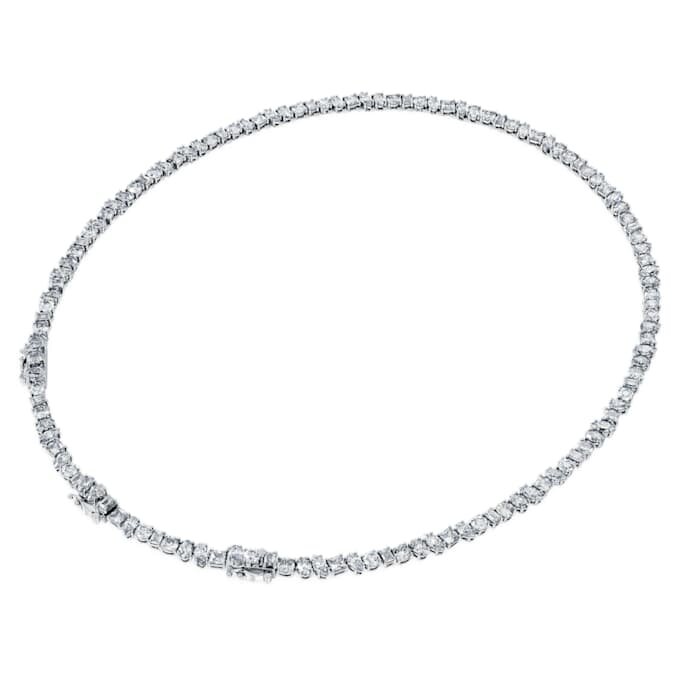 Collar «Galaxy Tennis» con diamantes cultivados en laboratorio, 47,27 Ct en total, formas mixtas, oro blanco de 18K Collar «Galaxy Tennis» con diamantes cultivados en laboratorio, 47,27 Ct en total, formas mixtas, oro blanco de 18K
