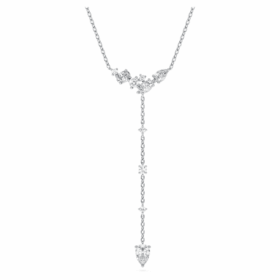 Collar Galaxy Y con diamantes cultivados en laboratorio, 0,7 ct en total, formas mixtas, plata esterlina
