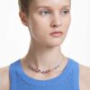 Collar Gema de cortes mixtos, multicolor, chapado en rodio Collar Gema de cortes mixtos, multicolor, chapado en rodio