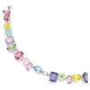 Collar Gema de cortes mixtos, multicolor, chapado en rodio Collar Gema de cortes mixtos, multicolor, chapado en rodio