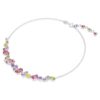 Collar Gema de cortes mixtos, multicolor, chapado en rodio Collar Gema de cortes mixtos, multicolor, chapado en rodio