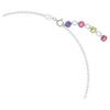 Collar Gema de cortes mixtos, multicolor, chapado en rodio Collar Gema de cortes mixtos, multicolor, chapado en rodio