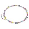 Collar Gema de cortes mixtos, multicolor, chapado en rodio Collar Gema de cortes mixtos, multicolor, chapado en rodio