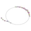 Collar Gema de cortes mixtos, multicolor, chapado en rodio Collar Gema de cortes mixtos, multicolor, chapado en rodio