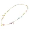 Collar Gema de tallas mixtas, multicolor, chapado en tono dorado Collar Gema de tallas mixtas, multicolor, chapado en tono dorado
