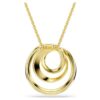 Collar Hyperbola, corte redondo, blanco, chapado en tono dorado Collar Hyperbola, corte redondo, blanco, chapado en tono dorado