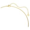 Collar Hyperbola, corte redondo, blanco, chapado en tono dorado Collar Hyperbola, corte redondo, blanco, chapado en tono dorado