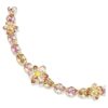 Collar Idyllia con cortes mixtos, flor, multicolor, chapado en tono dorado Collar Idyllia con cortes mixtos, flor, multicolor, chapado en tono dorado