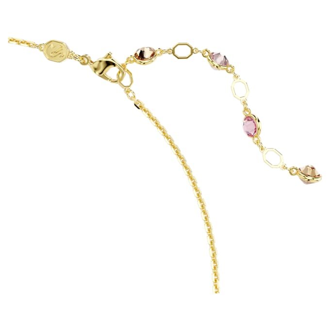 Collar Idyllia con cortes mixtos, flor, multicolor, chapado en tono dorado Collar Idyllia con cortes mixtos, flor, multicolor, chapado en tono dorado