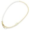 Collar Idyllia con perlas de cristal, blanco, chapado en tono dorado Collar Idyllia con perlas de cristal, blanco, chapado en tono dorado