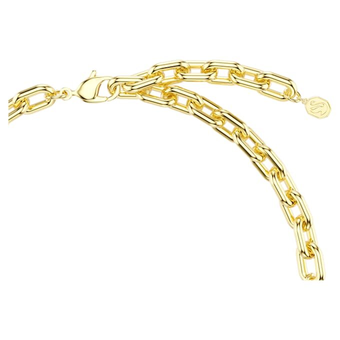 Collar Idyllia: cortes mixtos, pavé, flor, multicolor, chapado en tono dorado Collar Idyllia: cortes mixtos, pavé, flor, multicolor, chapado en tono dorado