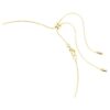 Collar Imber con cortes mixtos, blanco, chapado en tono dorado