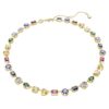 Collar Imber con cortes mixtos, multicolor, chapado en tono dorado Collar Imber con cortes mixtos, multicolor, chapado en tono dorado