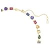 Collar Imber con cortes mixtos, multicolor, chapado en tono dorado Collar Imber con cortes mixtos, multicolor, chapado en tono dorado