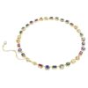 Collar Imber con cortes mixtos, multicolor, chapado en tono dorado Collar Imber con cortes mixtos, multicolor, chapado en tono dorado