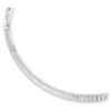 Collar Matrix con corte baguette, blanco, chapado en rodio