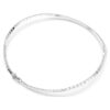 Collar Matrix con corte baguette, blanco, chapado en rodio