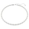 Collar Matrix Tennis con perlas de cristal, corte redondo, blanco, chapado en rodio Collar Matrix Tennis con perlas de cristal, corte redondo, blanco, chapado en rodio