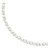 Collar Matrix Tennis con perlas de cristal, corte redondo, blanco, chapado en rodio Collar Matrix Tennis con perlas de cristal, corte redondo, blanco, chapado en rodio