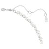 Collar Matrix Tennis con perlas de cristal, corte redondo, blanco, chapado en rodio Collar Matrix Tennis con perlas de cristal, corte redondo, blanco, chapado en rodio