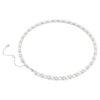 Collar Matrix Tennis con perlas de cristal, corte redondo, blanco, chapado en rodio Collar Matrix Tennis con perlas de cristal, corte redondo, blanco, chapado en rodio