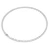 Collar Matrix Tennis, corte redondo, blanco, chapado en rodio Collar Matrix Tennis, corte redondo, blanco, chapado en rodio