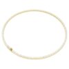 Collar Matrix Tennis de corte redondo, blanco, chapado en tono dorado Collar Matrix Tennis de corte redondo, blanco, chapado en tono dorado