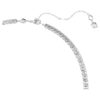 Collar Matrix Y, corte redondo, blanco, chapado en rodio Collar Matrix Y, corte redondo, blanco, chapado en rodio