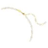 Collar Mesmera con cortes mixtos, blanco, chapado en tono dorado Collar Mesmera con cortes mixtos, blanco, chapado en tono dorado
