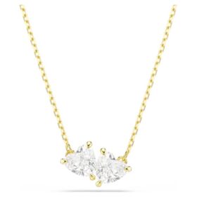 collar mesmera con forma de corazn blanco chapado en tono dorado 2 280x280 - Collar Mesmera con forma de coraz&oacute;n, blanco, chapado en tono dorado