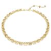 Collar Millenia con corte octogonal, amarillo, chapado en tono dorado Collar Millenia con corte octogonal, amarillo, chapado en tono dorado