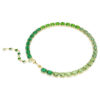 Collar Millenia con corte octogonal, degradado de color, verde, chapado en tono dorado Collar Millenia con corte octogonal, degradado de color, verde, chapado en tono dorado
