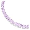 Collar Millenia con corte octogonal, morado, chapado en tono dorado Collar Millenia con corte octogonal, morado, chapado en tono dorado
