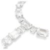 Collar Millenia con cortes mixtos, blanco, chapado en rodio Collar Millenia con cortes mixtos, blanco, chapado en rodio