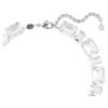 Collar Millenia con cortes mixtos, blanco, chapado en rodio Collar Millenia con cortes mixtos, blanco, chapado en rodio