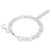 Collar Millenia con cortes mixtos, blanco, chapado en rodio Collar Millenia con cortes mixtos, blanco, chapado en rodio