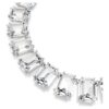 Collar Millenia con cristales extragrandes, corte octogonal, blanco, chapado en rodio Collar Millenia con cristales extragrandes, corte octogonal, blanco, chapado en rodio