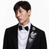 Collar Millenia con cristales extragrandes, corte octogonal, blanco, chapado en rodio Collar Millenia con cristales extragrandes, corte octogonal, blanco, chapado en rodio