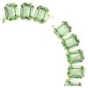 Collar Millenia con cristales extragrandes, corte octogonal, verde, chapado en tono dorado Collar Millenia con cristales extragrandes, corte octogonal, verde, chapado en tono dorado